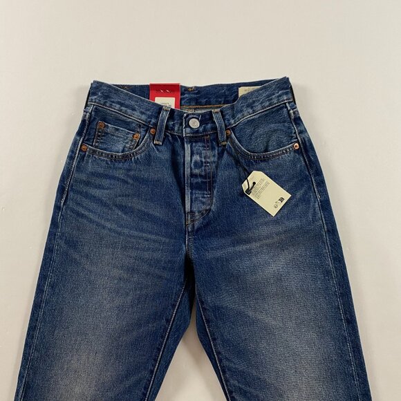NWT Levi's 501 Jeans 150th Anniversary Women's 24 x 30 Blue Button Fly Red Tab - Picture 2 of 16